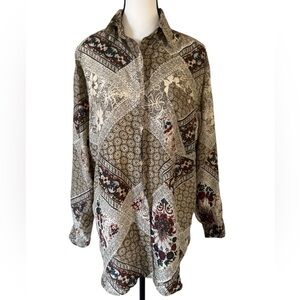 Diana Marco Silk Patterned Blouse
